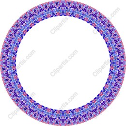 Vibrant Geometric Circular Frame