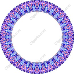Vibrant Geometric Circle
