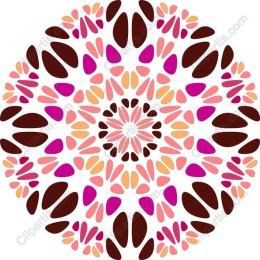 Vibrant Floral Mandala work
