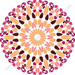 Vibrant Mandala - Colorful Petal Pattern