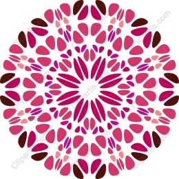 Elegant Pink Floral Mandala
