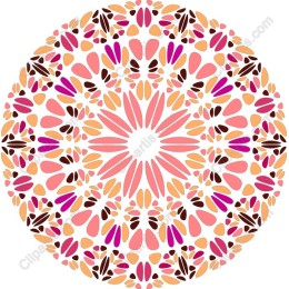 Vibrant Floral Mandala