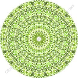 Floral Green Mandala
