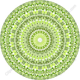 Exquisite Green Mandala