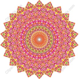 Vibrant Geometric Mandala