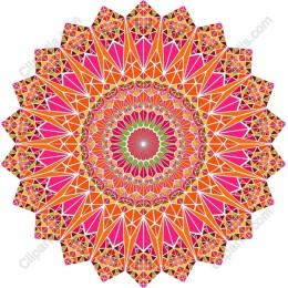 Vibrant Geometric Mandala