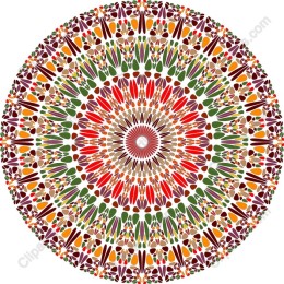 Vibrant Floral Mandala