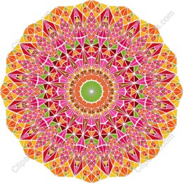 Vibrant Geometric Mandala