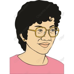 Charming Curly-Haired Woman