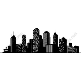 Black City Skyline