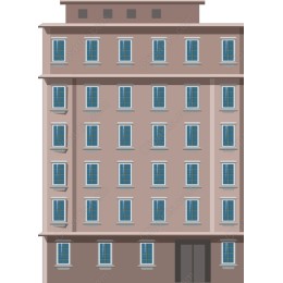 Modern Five-Story Building