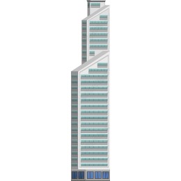 Sleek Urban Skyscraper
