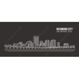 Richmond City Abstract Line Art
