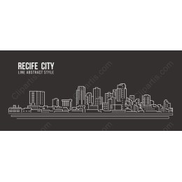 Recife City Line Art