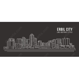 Erbil City Line Abstract