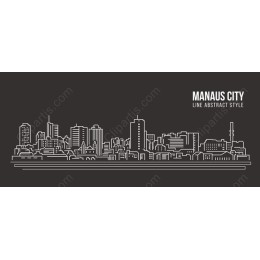 Manaus City Abstract Line