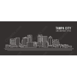 Tampa City Line Art