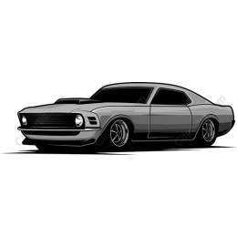 Classic Muscle Car Card