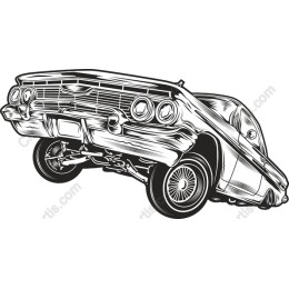 Vintage Lowrider Car