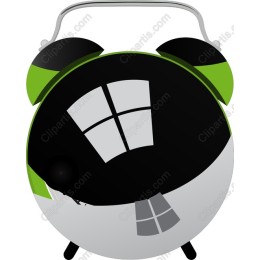 Green and Black Retro Alarm Clock