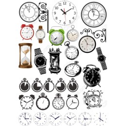 Timeless Clock Clipart Bundle