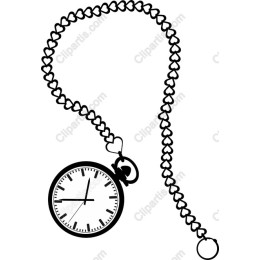Vintage Heart Chain Pocket Watch