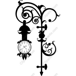 Vintage-Style Ornate Wall Clock