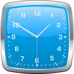 Modern Blue Clock