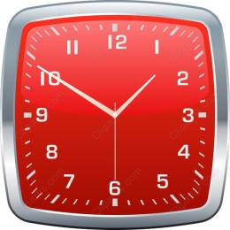 Red Wall Clock