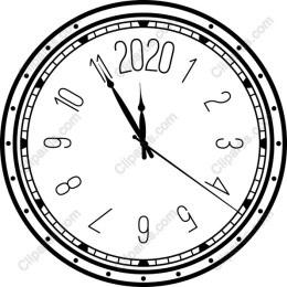 Elegant 2020 Clock