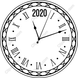 Elegant Vintage Clock - Roman Numeral