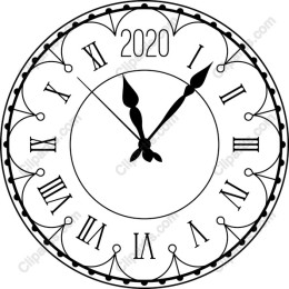 Elegant Roman Numeral Clock