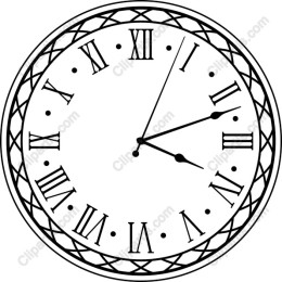 Elegant Roman Numeral Clock