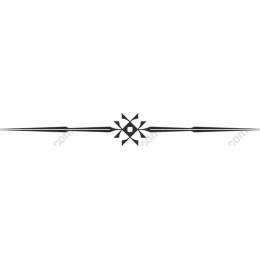 Elegant Black Decorative Ornament