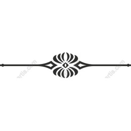Elegant Black Ornate Divider