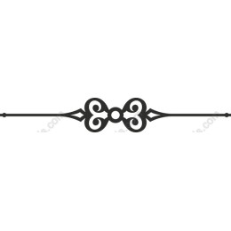 Elegant Vintage Scroll Divider