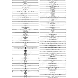 Elegant Decorative Borders Set