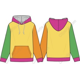 Vibrant Multi-Color Hoodie