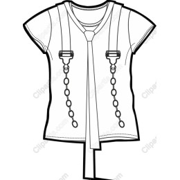 Stylish T-Shirt with Chain