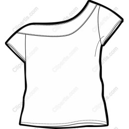Women's One-Shoulder T-Shirt