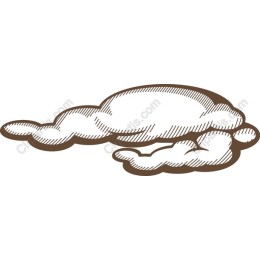 Retro Stippled Cloud
