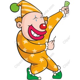 Joyful Clown Character