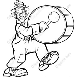 Festive Clown Drum