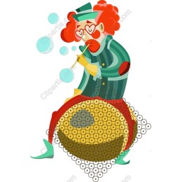 Bubble Blowing Clown