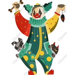 Whimsical Circus Clown