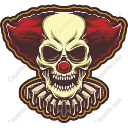 Creepy Clown Skull