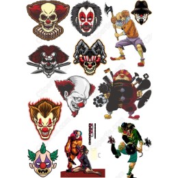 Clown Character Bundle - 12 Scary & Whimsical