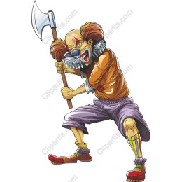 Creepy Clown with Axe