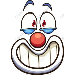 Cheerful Clown Face