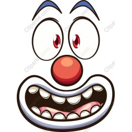 Cheerful Clown Face